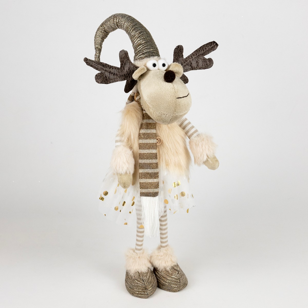 Сувенир Лось Мальчик/Девочка, Н46х16х16см, в асс., коричневый в интернет-магазине флористических аксессуаров Азалия Декор