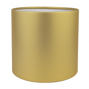 Коробка подарочная круглая без крышки, D21xH19 см, перламутровый золотой в интернет-магазине флористических аксессуаров Азалия Декор
