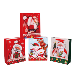 Пакет подарочный (бумага), 26х32х10см (в уп. 12 шт.), в асс. в интернет-магазине флористических аксессуаров Азалия Декор