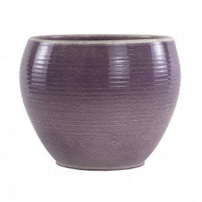 Кашпо Манакор (керамика), D22xH18см., сиреневый в интернет-магазине флористических аксессуаров Азалия Декор