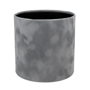 Коробка подарочная круглая без крышки Lockwet с пласт. вставкой (бархат), D16xH16 см, серый в интернет-магазине флористических аксессуаров Азалия Декор