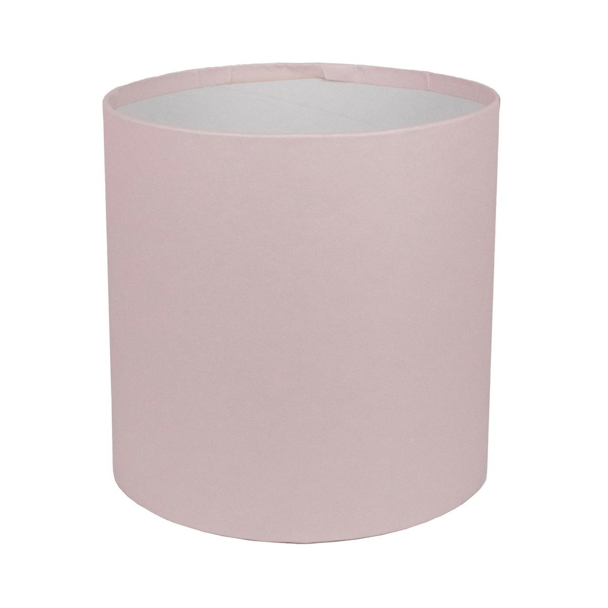 Коробка подарочная круглая без крышки, D14xH14 см, светло-розовый в интернет-магазине флористических аксессуаров Азалия Декор