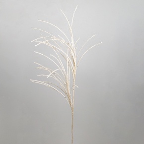 Ветка декоративная с глиттером, 71см, белый в интернет-магазине флористических аксессуаров Азалия Декор