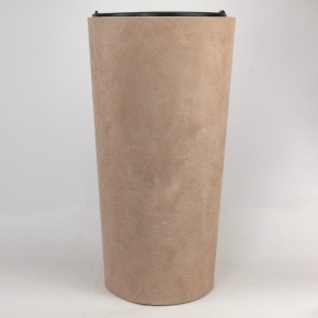 Кашпо Замша (бетон), D30,5xH58см, 34л, кремовый в интернет-магазине флористических аксессуаров Азалия Декор