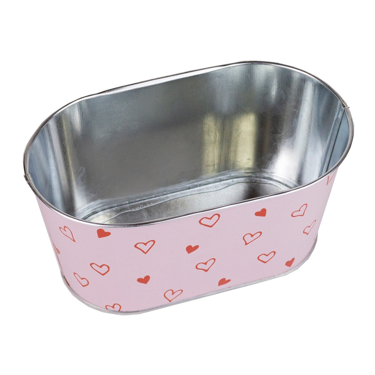 Кашпо (металл), 19,5x11,5хH10см, розовый в интернет-магазине флористических аксессуаров Азалия Декор