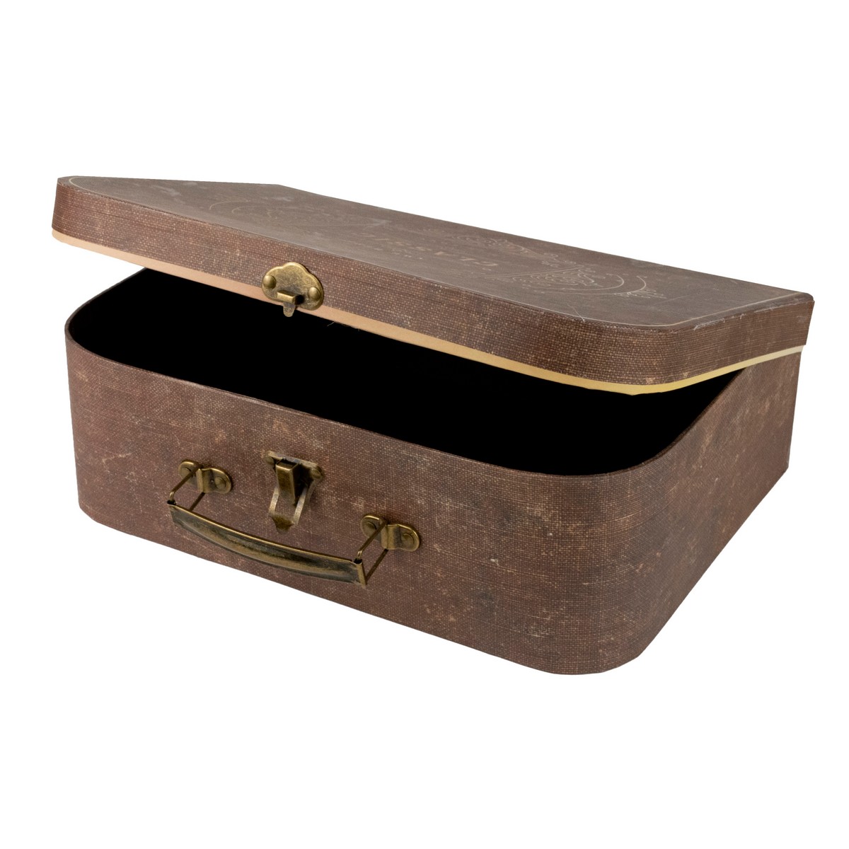 Набор коробок подарочных Чемодан 3шт., 30,2х21,9хH9,5см, коричневый в интернет-магазине флористических аксессуаров Азалия Декор