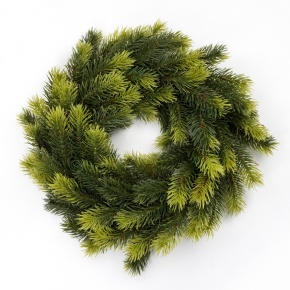 Венок еловый, D36см, зеленый в интернет-магазине флористических аксессуаров Азалия Декор