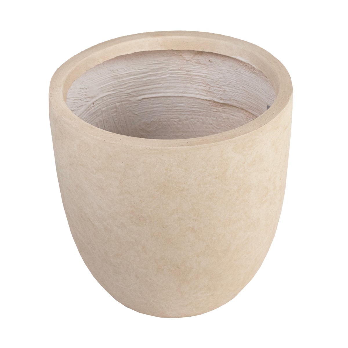 Кашпо Стоун (файбергласс), D35xH34,5см, кремовый в интернет-магазине флористических аксессуаров Азалия Декор