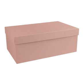 Коробка подарочная прямоугольная, 30х20х10 см, пудровый в интернет-магазине флористических аксессуаров Азалия Декор