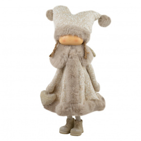 Сувенир Девочка, H48х21х21см, шампань в интернет-магазине флористических аксессуаров Азалия Декор