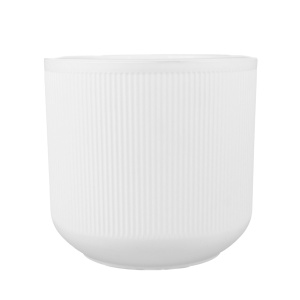 Кашпо со вставкой Росси (пластик), D17xH16см, 3,1л, белый в интернет-магазине флористических аксессуаров Азалия Декор