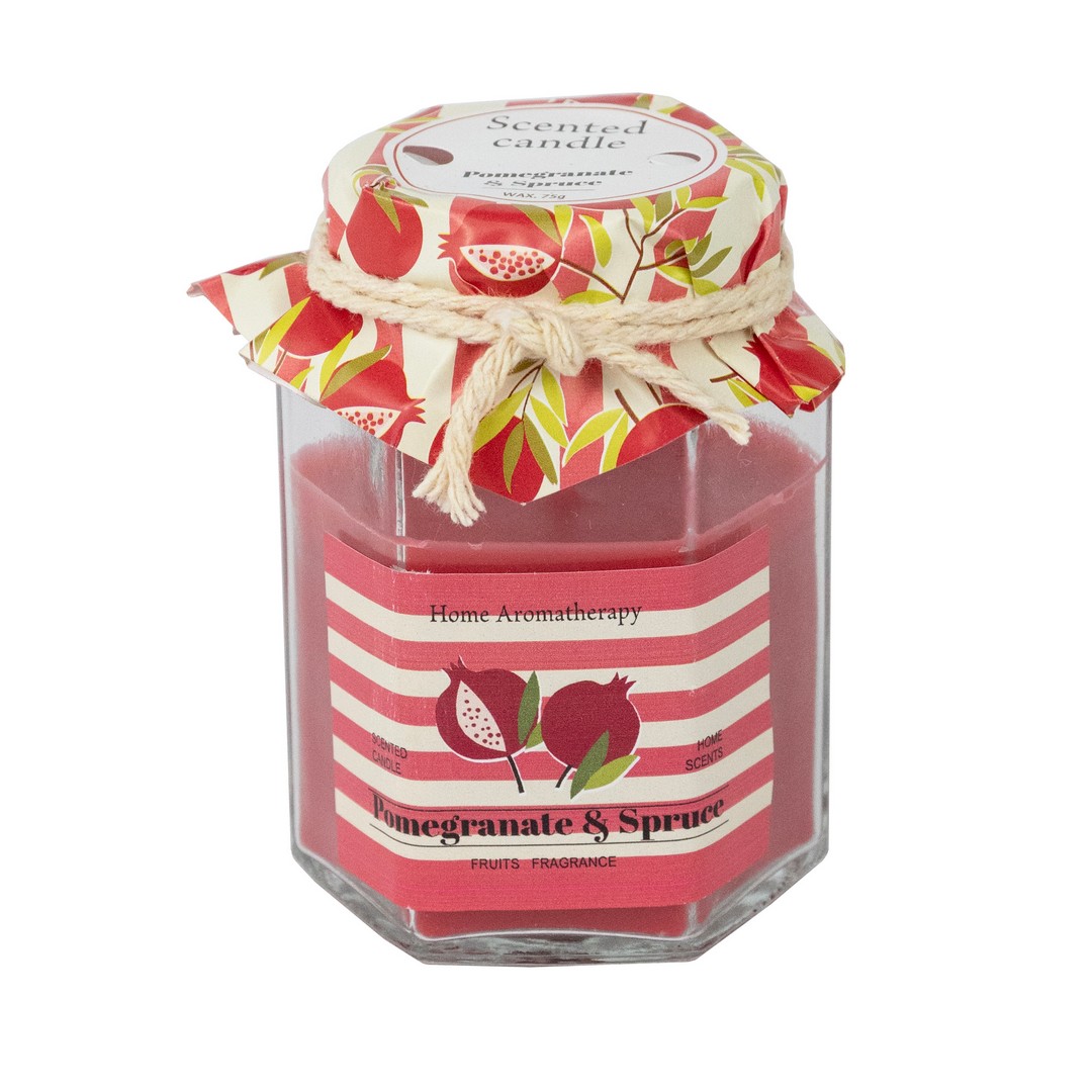 Свеча в банке с крышкой ароматическая (стекло), H8x6x6см, цв. в асс. в интернет-магазине флористических аксессуаров Азалия Декор