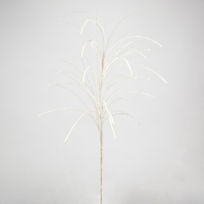 Ветка декоративная с глиттером, 90см, белый в интернет-магазине флористических аксессуаров Азалия Декор
