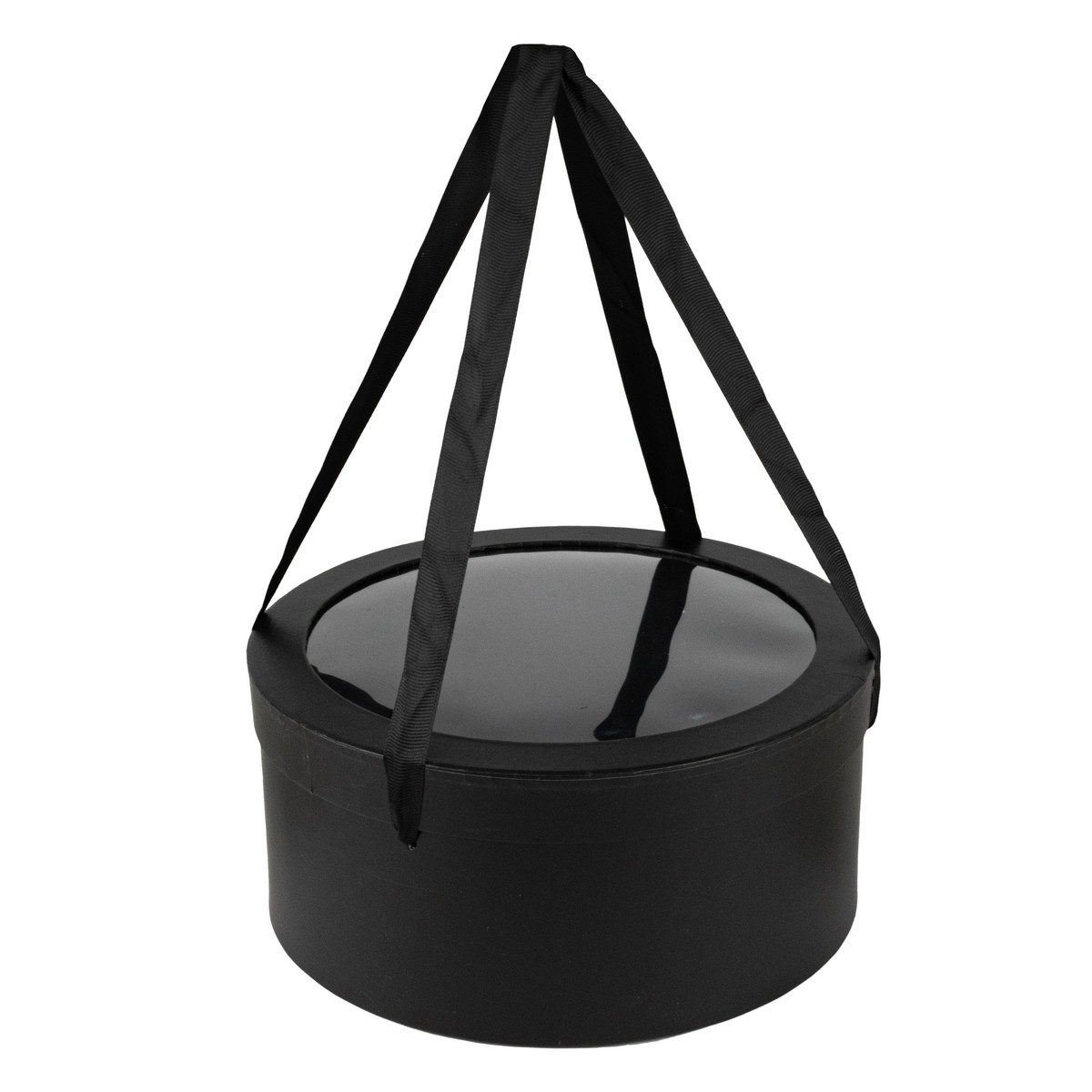 Набор коробок подарочных круглых 3шт., D26,5xH12см, черный в интернет-магазине флористических аксессуаров Азалия Декор