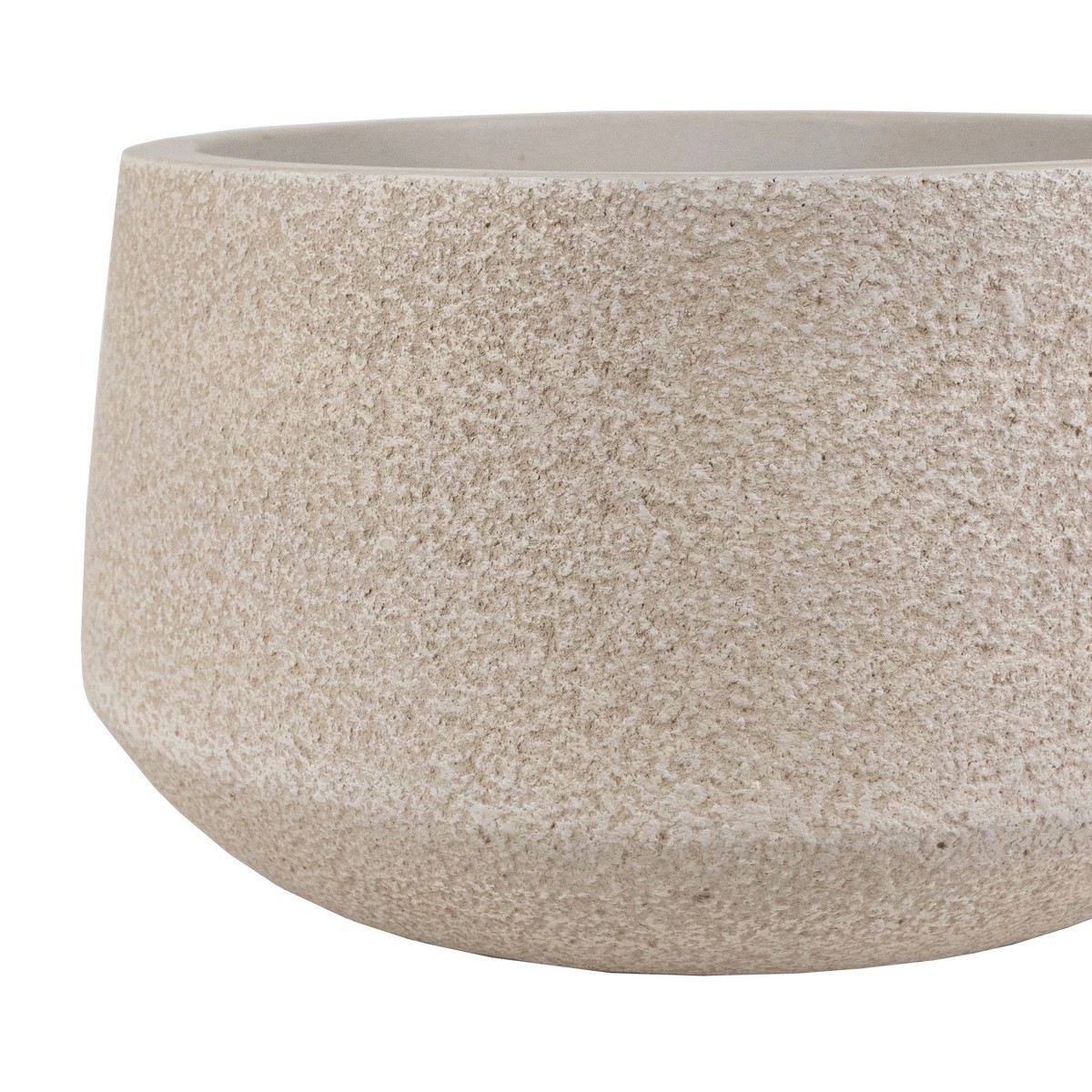Кашпо Сэнд (файбергласс), D35xH20см, кремовый в интернет-магазине флористических аксессуаров Азалия Декор