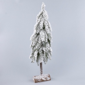 Ель искусств. заснеж., Н60х20х20см, зеленый/белый в интернет-магазине флористических аксессуаров Азалия Декор