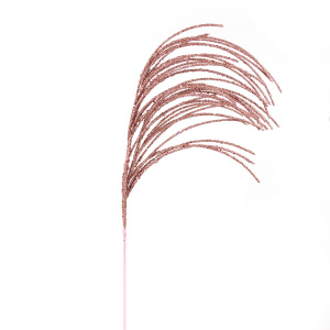 Ветка декоративная с глиттером, 71см, розовое золото в интернет-магазине флористических аксессуаров Азалия Декор