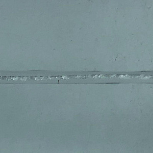 Украшение подвесное Сосулька с глиттером (стекло), 18см, прозрачный в интернет-магазине флористических аксессуаров Азалия Декор