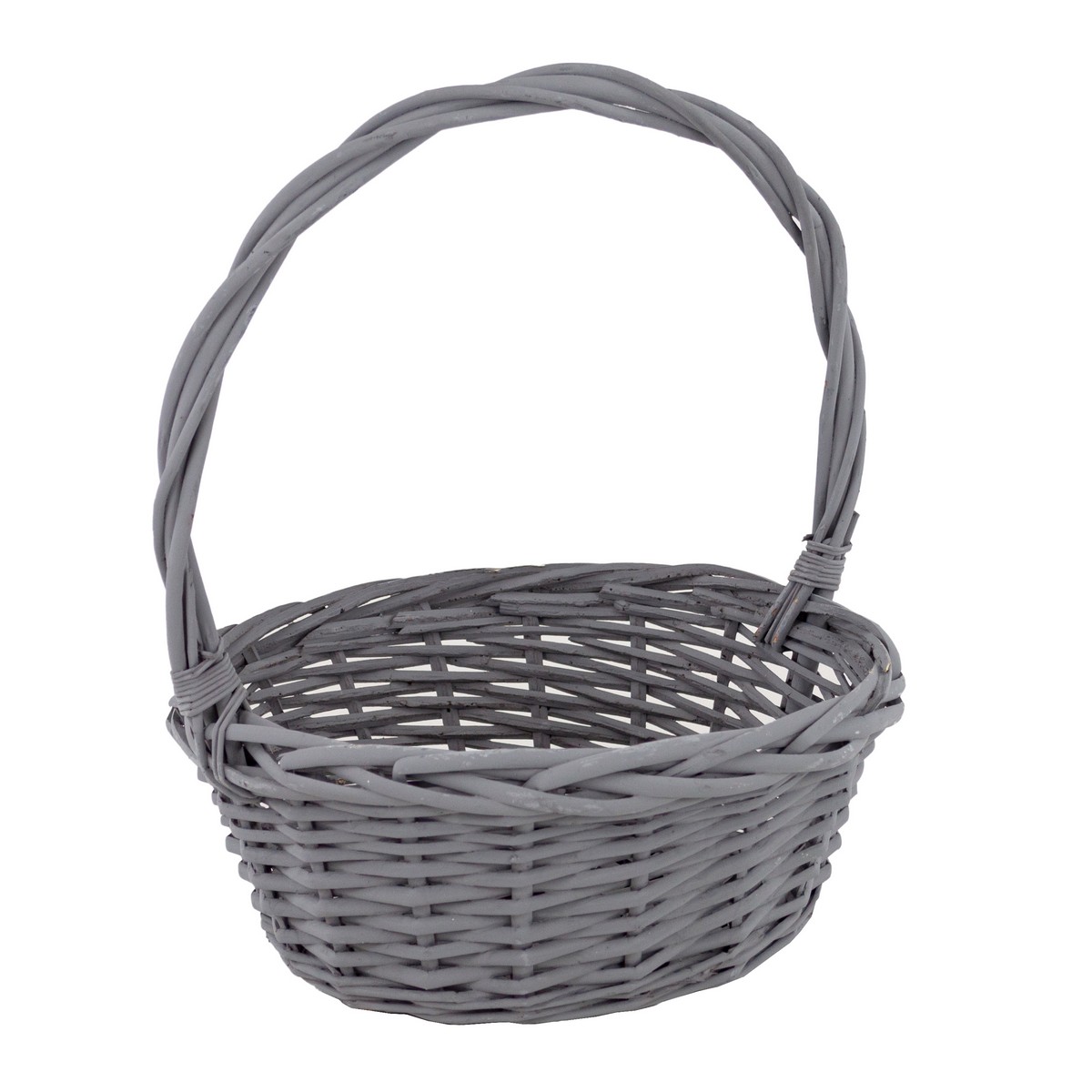 Набор корзин плетеных 3шт. (ива), D31x13,5xH36см, темно-серый в интернет-магазине флористических аксессуаров Азалия Декор