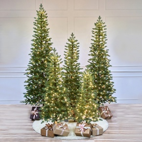 Ель искусственная с лампочками Тикко (PE), 2,55м, зеленый в интернет-магазине флористических аксессуаров Азалия Декор