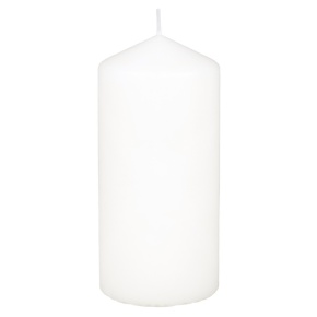 Свеча-столбик, H15xD7см, кремовый в интернет-магазине флористических аксессуаров Азалия Декор