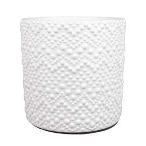 Кашпо Бисер (бетон), D15xH15см, 1,8л, белый в интернет-магазине флористических аксессуаров Азалия Декор