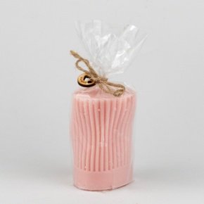 Свеча-столбик Соул (32 часа), D6,5xH8,5см, персиковый в интернет-магазине флористических аксессуаров Азалия Декор