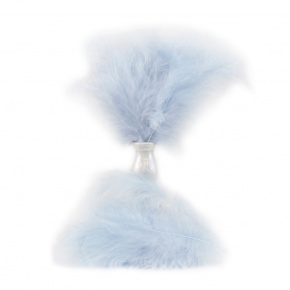 Набор перьев 30шт., 10-15см, голубой в интернет-магазине флористических аксессуаров Азалия Декор