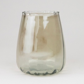 Подсвечник Стакан (стекло), H14хD11см, зеленый в интернет-магазине флористических аксессуаров Азалия Декор