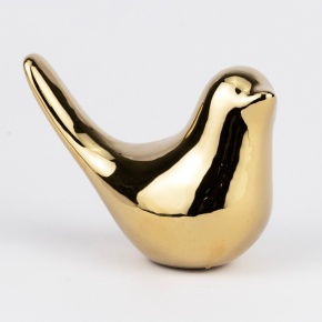 Сувенир Птичка (полистоун), 11х5х8см, серебряный в интернет-магазине флористических аксессуаров Азалия Декор