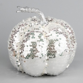 Сувенир Тыква, H17хD17см, белый в интернет-магазине флористических аксессуаров Азалия Декор