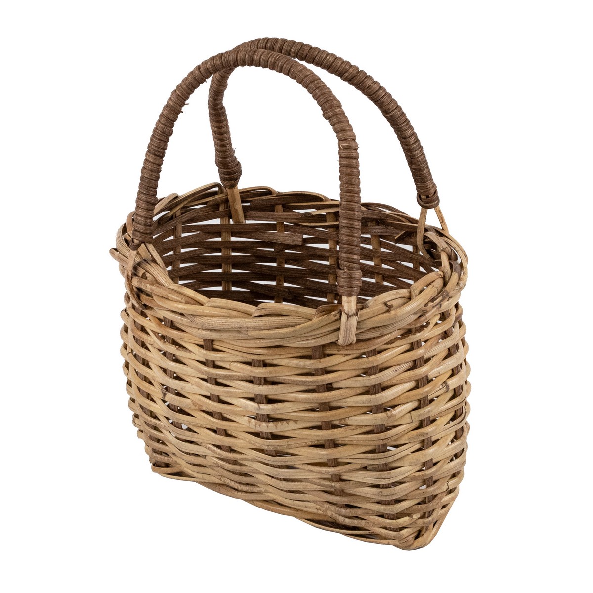 Корзина плетеная (ротанг), 20x13xH37см, коричневый в интернет-магазине флористических аксессуаров Азалия Декор