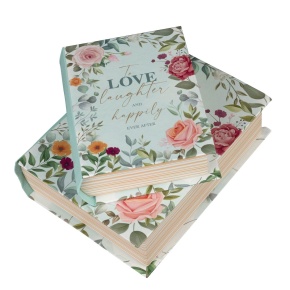 Набор коробок подарочных Книга 2шт., 15х12хН4,5 см, мятный в интернет-магазине флористических аксессуаров Азалия Декор