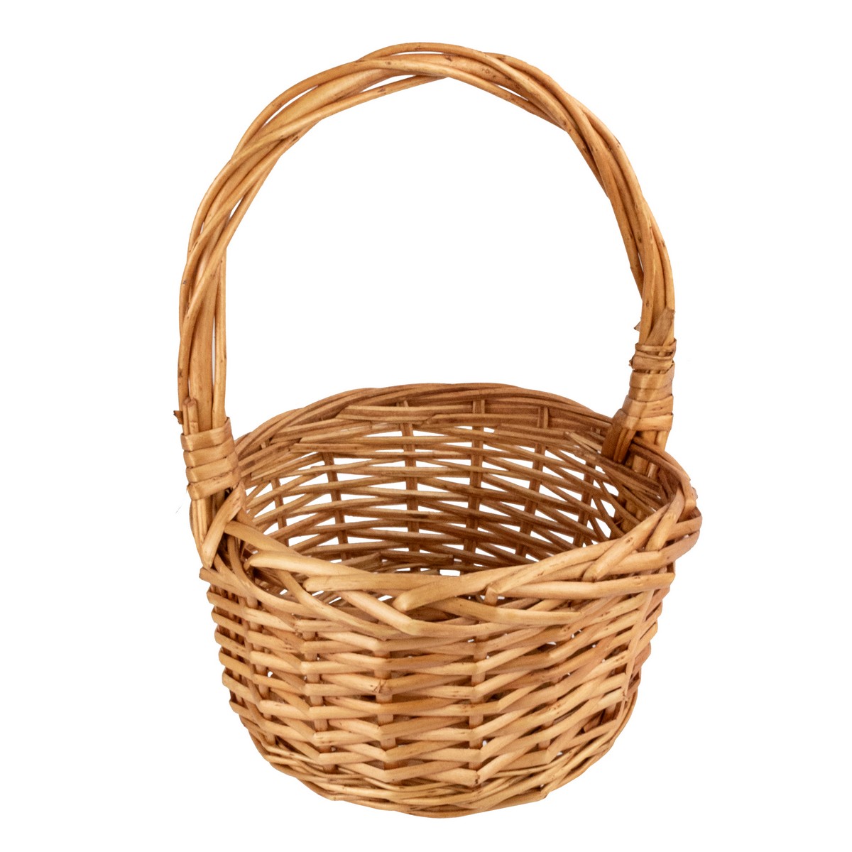 Набор корзин плетеных 3шт. (ива), D23x11хH27см, светло-коричневый в интернет-магазине флористических аксессуаров Азалия Декор