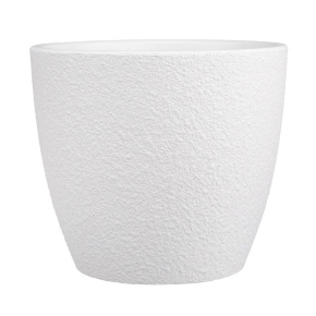 Кашпо Саванна (бетон), D18xH15см, 2,15л, белый в интернет-магазине флористических аксессуаров Азалия Декор