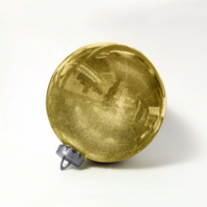 Украшение Шар с глиттером (пластик), D20см, золотой в интернет-магазине флористических аксессуаров Азалия Декор