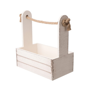 Корзина "Прованс" (дерево), 21х12х23см, бежевый в интернет-магазине флористических аксессуаров Азалия Декор