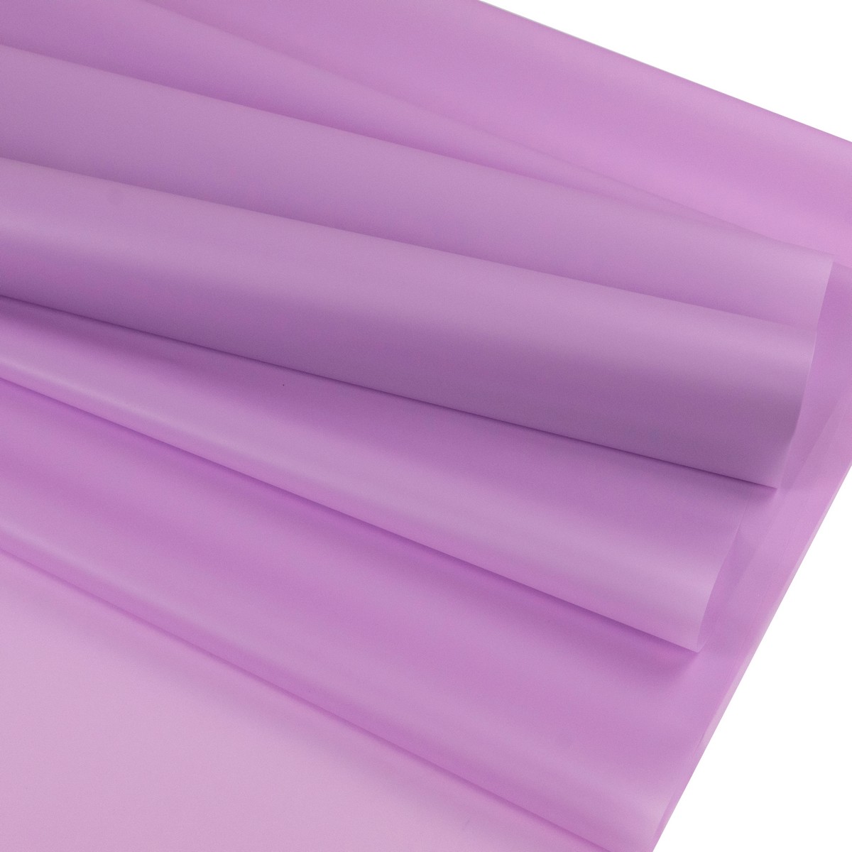 Пленка матовая 50мкр, 58 см 30 м, сиреневый в интернет-магазине флористических аксессуаров Азалия Декор