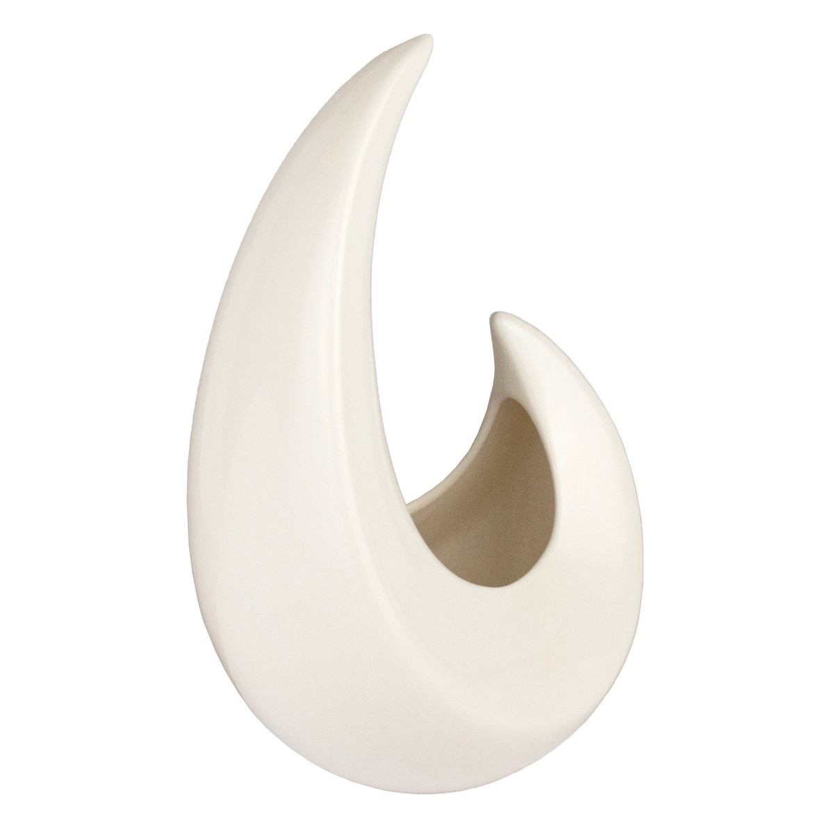 Кашпо Венеция (керамика), 16х13хH26см, белый в интернет-магазине флористических аксессуаров Азалия Декор