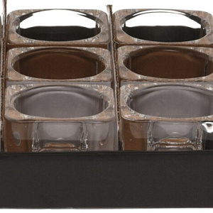 Подсвечник (стекло), Н5х5см, прозрачный в интернет-магазине флористических аксессуаров Азалия Декор