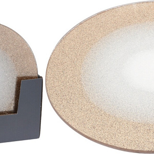 Подсвечник-тарелка (стекло), D20см, золотой в интернет-магазине флористических аксессуаров Азалия Декор