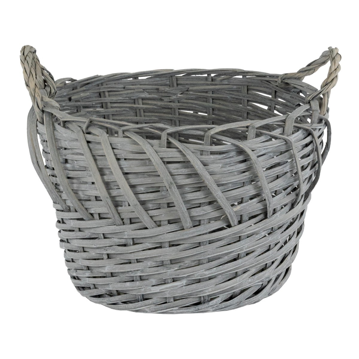 Набор корзин плетеных 3шт. (ива), D51x33хH41см, серый в интернет-магазине флористических аксессуаров Азалия Декор