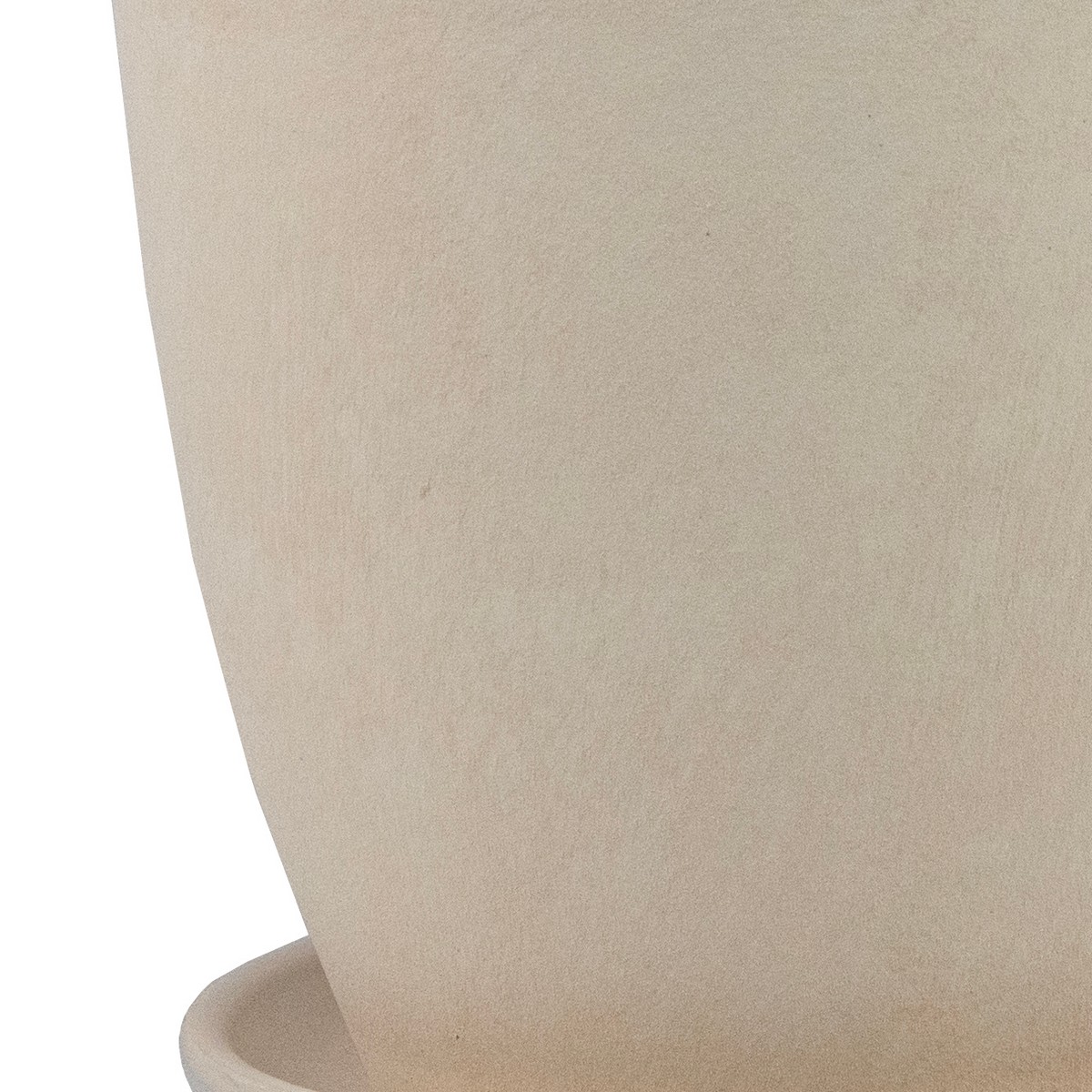 Цв. горшок с поддоном Замша (бетон), D18xH15см, 2,15л, белый в интернет-магазине флористических аксессуаров Азалия Декор