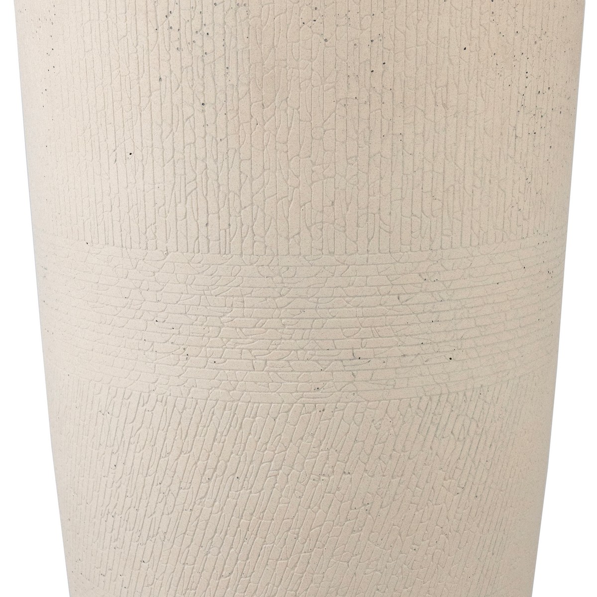 Кашпо Деним (бетон), D36xH70см, 50л, белый в интернет-магазине флористических аксессуаров Азалия Декор