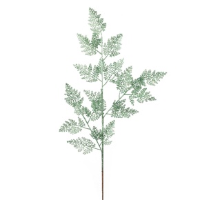 Ветка с глиттером, H84 см, зеленый в интернет-магазине флористических аксессуаров Азалия Декор