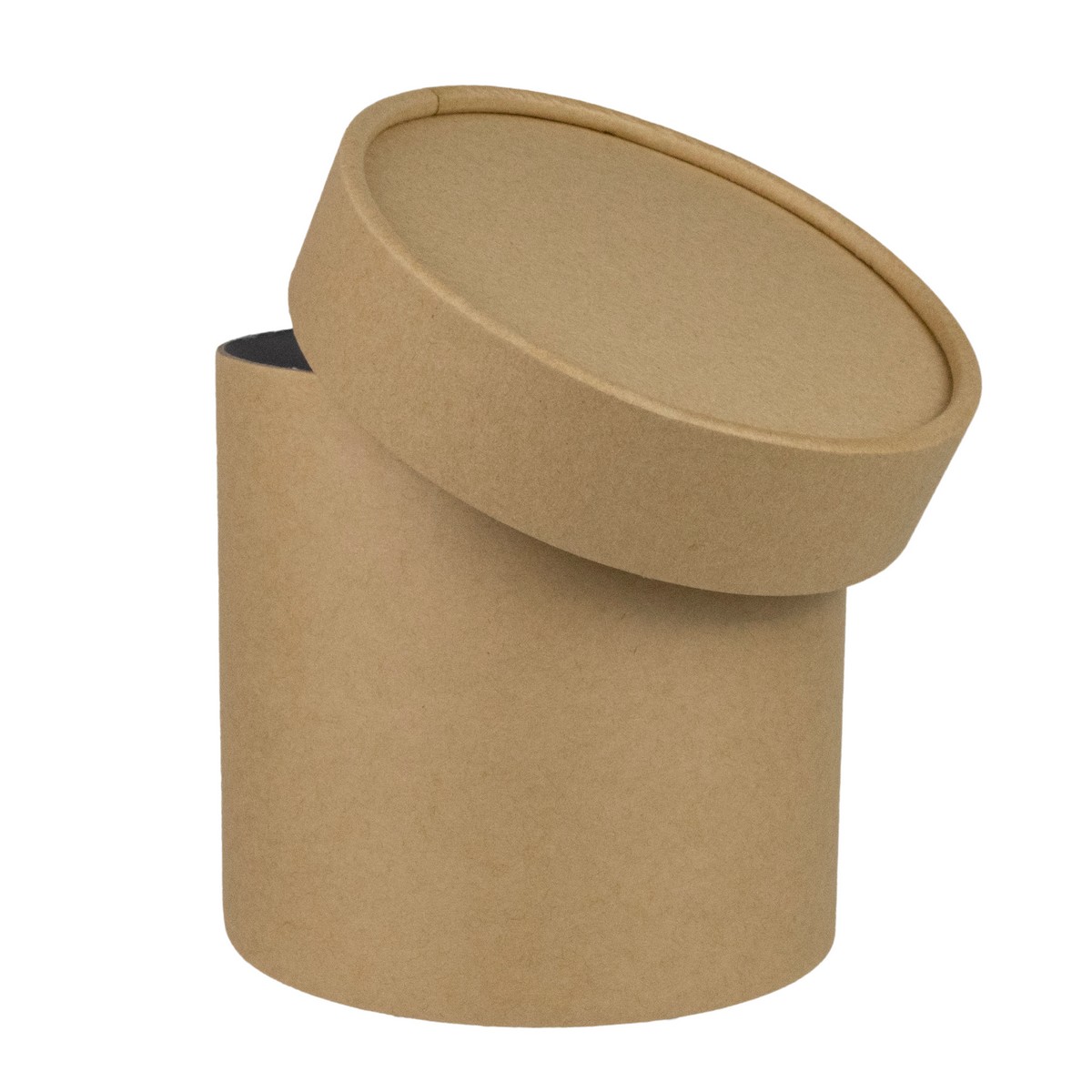 Коробка подарочная круглая, D12,5xH12,5см, натуральный в интернет-магазине флористических аксессуаров Азалия Декор