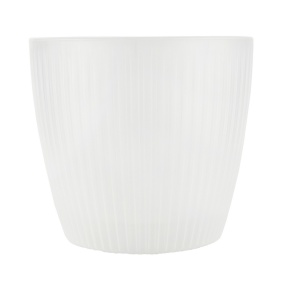 Кашпо со вставкой Эви (пластик), D17.5xH15.5см, 3л, прозрачный в интернет-магазине флористических аксессуаров Азалия Декор
