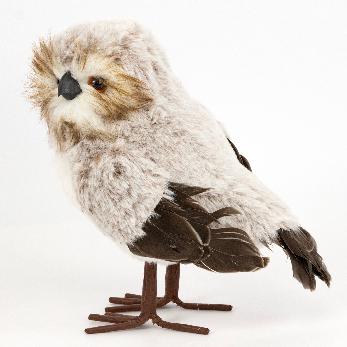 Сувенир Сова (пенопласт/текстиль), 23х16x12см, коричневый в интернет-магазине флористических аксессуаров Азалия Декор