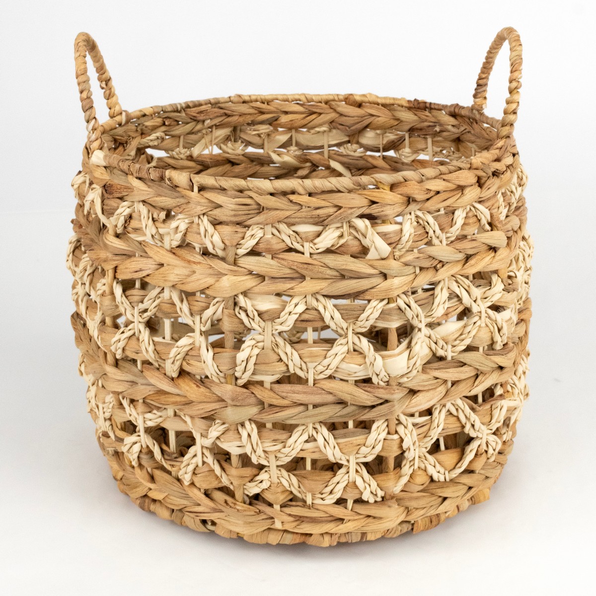 Набор корзин плетеных 3шт. (растительный материал), D39хH29см, натуральный в интернет-магазине флористических аксессуаров Азалия Декор