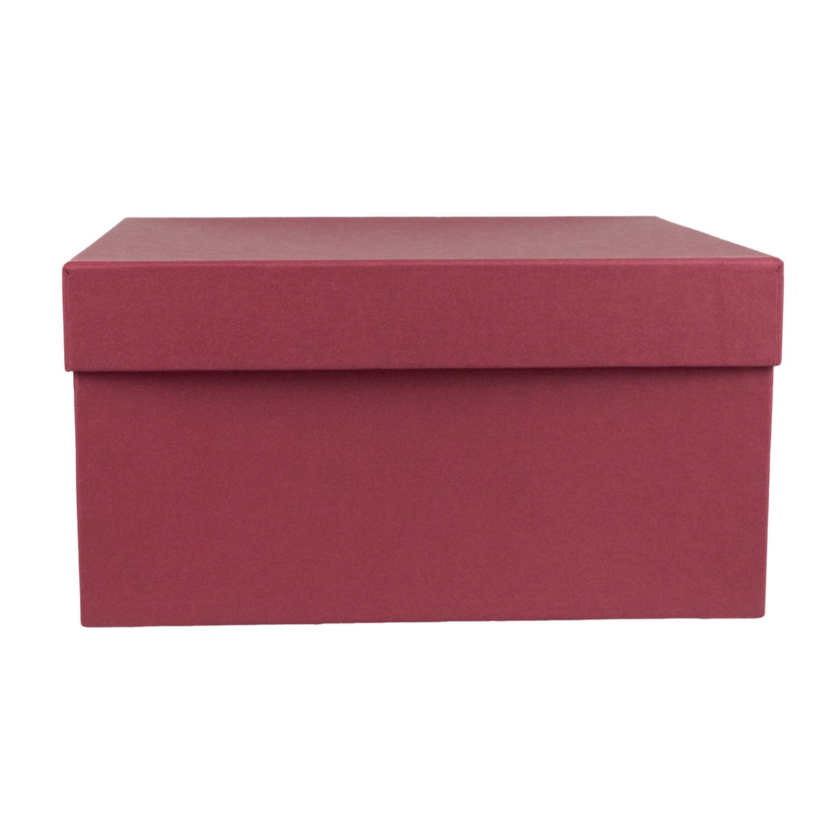 Коробка подарочная квадратная, 20х20х10 см, бордовый в интернет-магазине флористических аксессуаров Азалия Декор